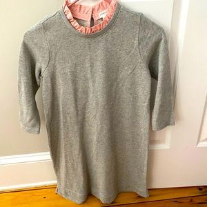 Jcrew dress with pink ruffle collar